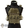 Vest: Easy Simple Mens OD Jumpable Plate Carrier 2.0 w/AVS Detachable Flap M4 + Zip-On Panel