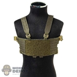 Vest: Easy Simple Mens OD Chest Rig Wide harness (Laser Cut)
