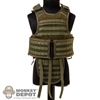 Vest: Easy Simple Mens Green Modular Vest w/ Groin Protector