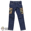 Pants: Easy Simple Mens M81 Woodland Cargo Pocket Jeans