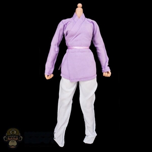 Outfit: End I Toys Female Purple Top w/White Sheer Pants & Ribbon