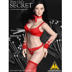 Clothing Set: Flirty Girl Red Secret Lingerie Set