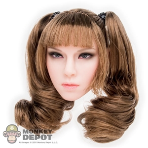 Head: Flirty Girl Double Ponytails Hair Cut (FGC-2015-15H)