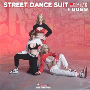 Uniform Set: Fire Girl Female Street Dance Outfit Set