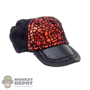 Hat: Fire Girl Black & Red Female Cap