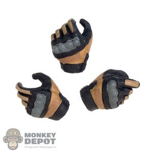 Hands: Fire Girl Female Molded Tactical Gloved Hand Set