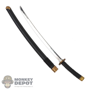 Sword: Fire Girl Metal Katana w/Scabbard