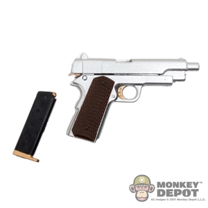 Pistol: Flirty Girl Silver & Gold Plated Pistol