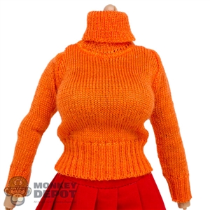 Shirt: Flirty Girl Female Orange Turtleneck