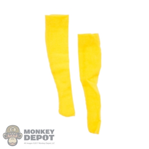 Socks: Flirty Girl Female Yellow Knee High Socks