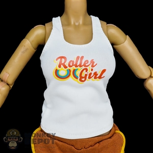 Shirt: Flirty Girl White Female Tank Top