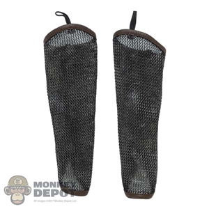 Sleeves: Fire Phoenix Mens Chainmail-Like Leg Guards