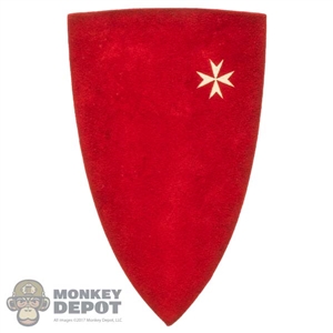 Shield: Fire Phoenix Red Shield w/White Cross (Wood)
