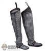 Footwear: Fire Phoenix Mens Chainmail-Like Boots w/ Spurs