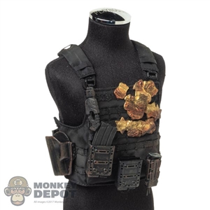 Vest: Flash Point Studio Mens SWAT w/Medals + Magnetic Pistol Holster