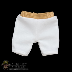 Shorts: Flagset White Padded Shorts