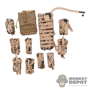 Pouch: Flagset 9 Piece Pouch Set (Desert  Flecktarn)