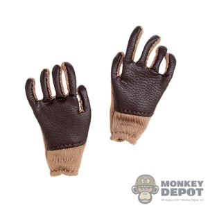 Gloves: Flagset Brown Gloves