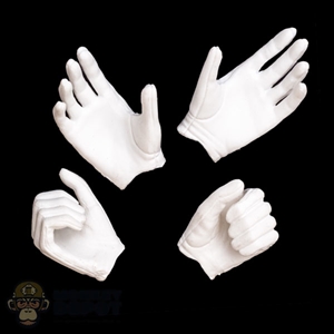 Hands: Flagset Female White Molded Hand Set