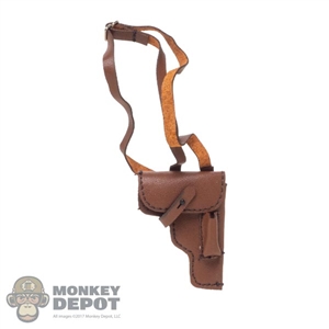 Holster: Flagset Brown Leather-Like Holster w/Strap