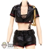 Uniform: Flagset Female Soviet Leatherlike Cropped Blazer and Shorts