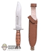 Knife: Flagset Fixed Blade w/Sheath