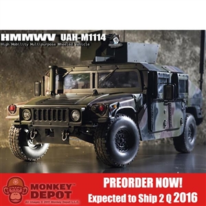 Boxed Vehicle: Go Truck 1/6 Camo HMMWV UAH-M1114 (GT-016-008-MVHUM-C)