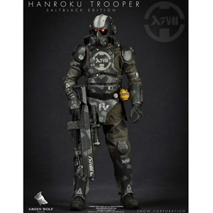 Boxed Figure: Green Wolf Gear The Hanroku Trooper Salt Black Reg. Edition (GWG-SBRE)