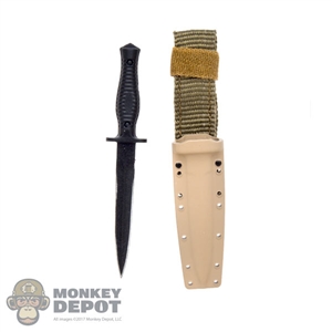 Knife: GWG Double Edged Fixed Blade w/Sheath