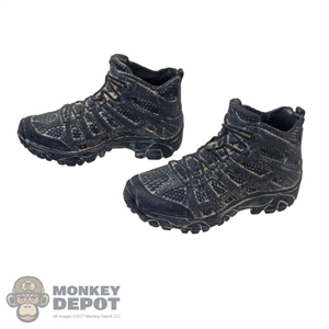 Boots: GWG Black Weathered Molded Shoes