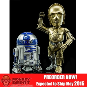 Collectible Figure: Herocross 6" C-3PO and R2-D2 - Hybrid Metal Figuration (902568)