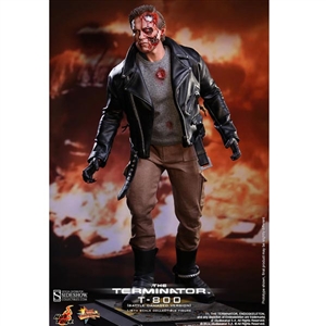 Boxed Figure: Hot Toys T-800 Battle Damaged Version (902179)