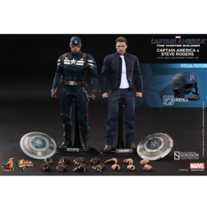 Boxed Figure: Hot Toys Captain America and Steve Rogers (902186)