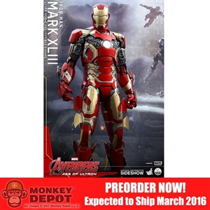 Boxed Figure: Hot Toys Age Of Ultron Iron Man Mark XLIII Quarter Scale (902383)