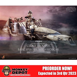 Hot Toys Heavy Weapons Clone Trooper and BARC Speeder w/Sidecar (911169)