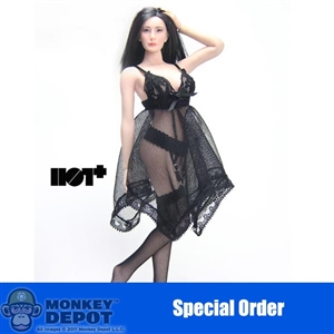 Clothing Set: Hot Plus Sexy Lace Lingerie Set (HP-031-Black)