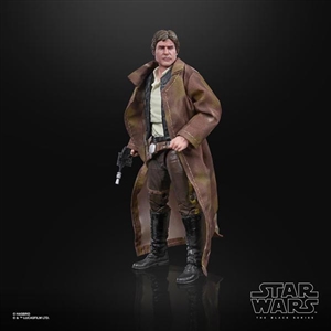 Action Figure: Hasbro 6 inch Star Wars Black Series Han Solo (Endor Trenchcoat)