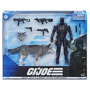 Hasbro 6 inch GI Joe Classified Series Snake Eyes w/Timber Wolf