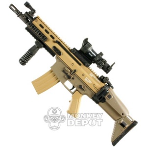 Rifle: Hot Toys SCAR L CQC w/ACOG, Grip Pod