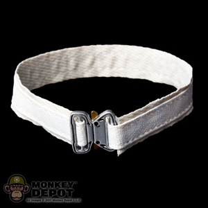 Belt: Hot Toys White w/Silver Buckle