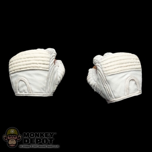 Hands: Hot Toys Storm Shadow Gloved Fist White (No Wrist Pegs)