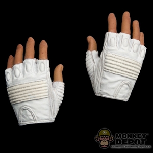 Hands: Hot Toys Storm Shadow Gloved Relaxed White (No Wrist Pegs)