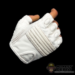 Hands: Hot Toys Storm Shadow Gloved Pistol Gripped White (No Wrist Pegs)