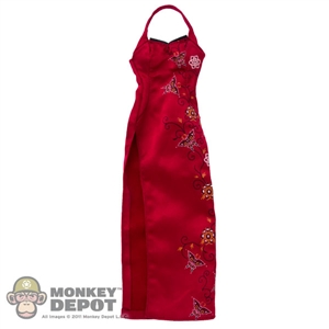 Dress: Hot Toys Red Qipao w/Pattern
