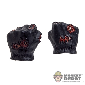 Hands: Hot Toys Gloved Black Battle Damage Fist