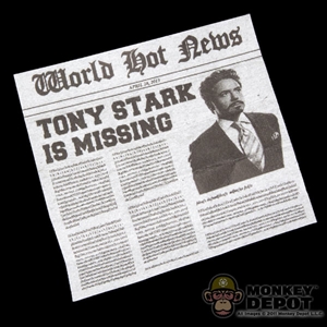 Tool: Hot Toys Newspaper Clipping