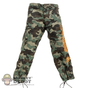 Pants: Hot Toys Camouflage Pants w/Golden Dragon Embroidery