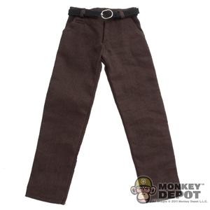 Pants: Hot Toys Brown Dress Pants w/Belt