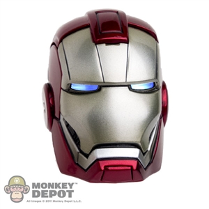 Head: Hot Toys Iron Man 3 Silver Centurion Light Up Head