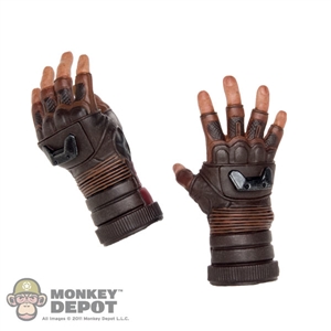 Hands: Hot Toys Brown Gloved Holding Grip